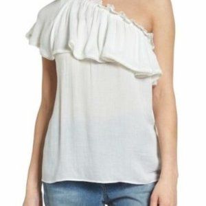 Hinge Ruffled One Shoulder Blouse